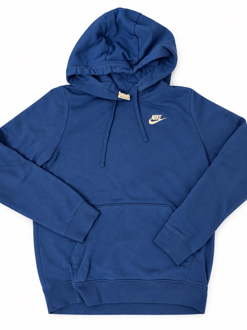 Nike Blue Pullover Hoodie with Small Logo